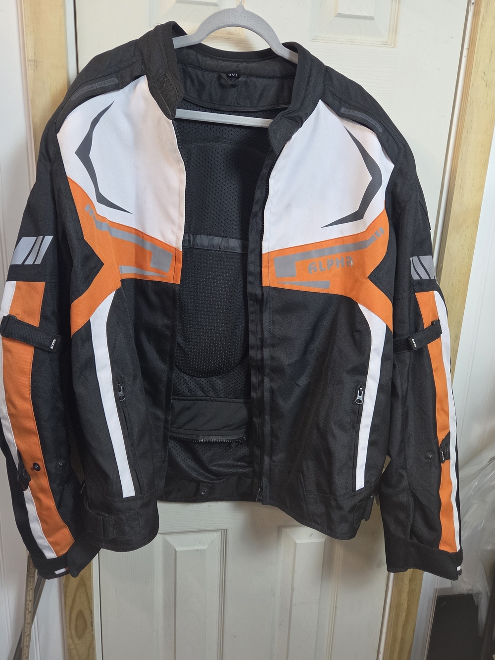 Alpha Men's Black & Orange Performance Riding Jacket